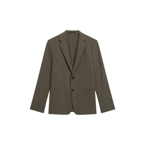 THEORY Business Suits Men Moss Green