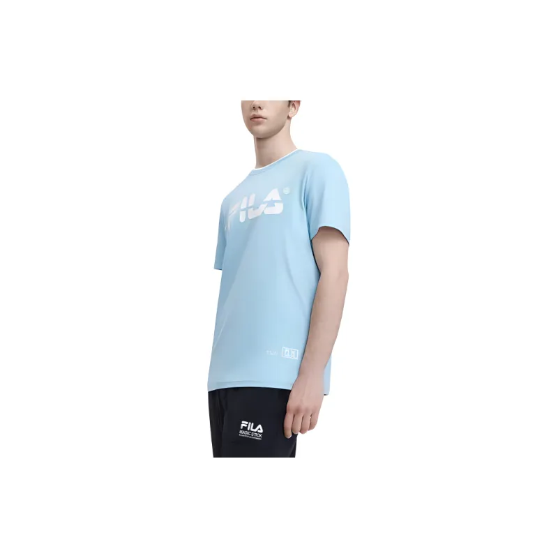 FILA T Shirts Men Light Blue-4