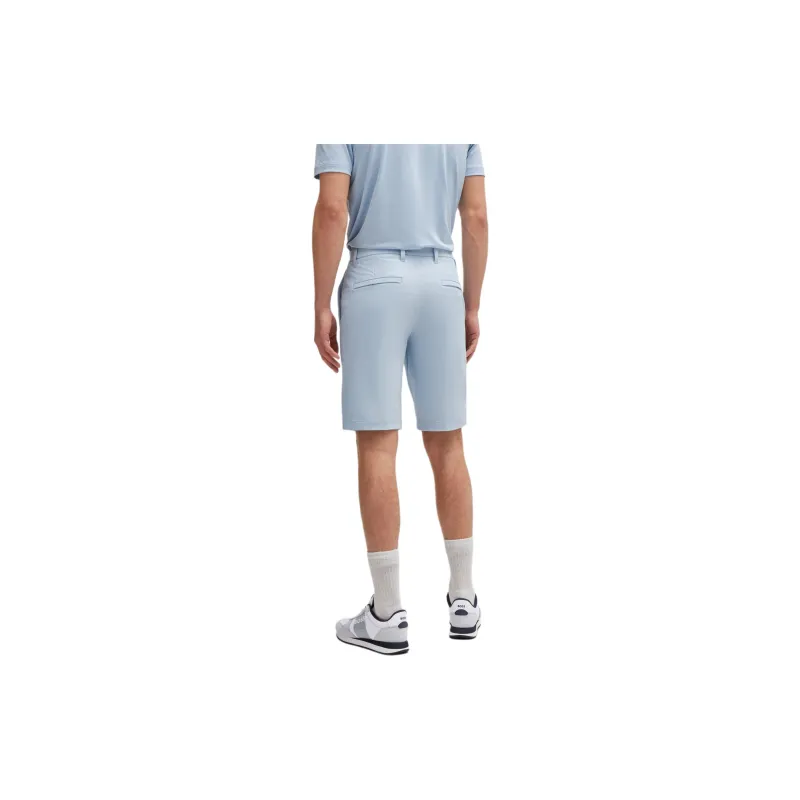 HUGO BOSS Slim-Fit Shorts In Easy-Iron Four-Way Stretch Fabric Casual Shorts Men's Blue-2