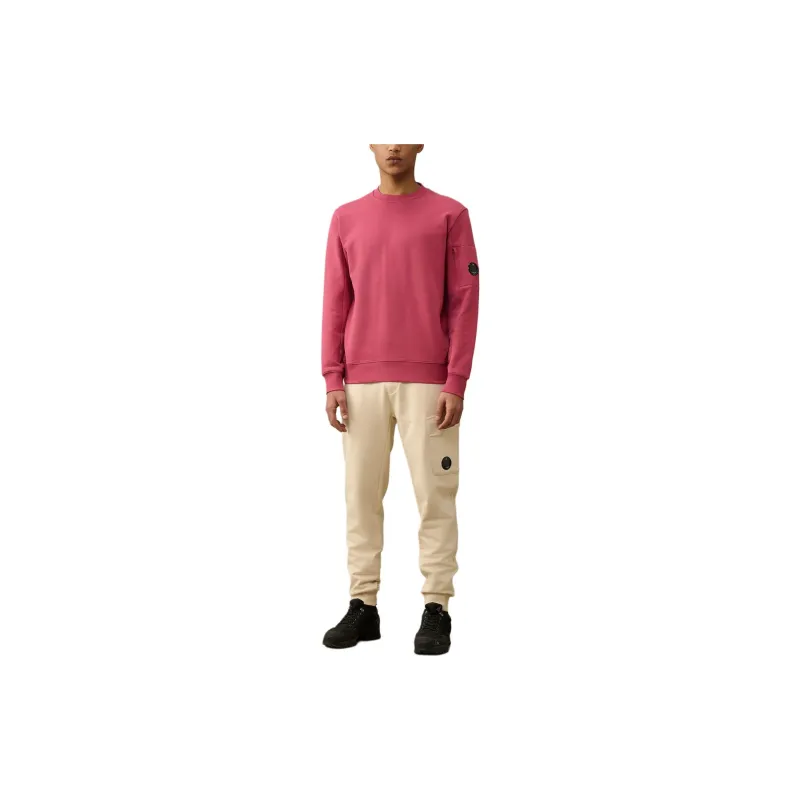 C.P.Company Diagonal Raised Fleece Sweatshirt Men's Pink-1