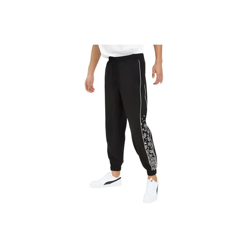 PUMA FW22 Knitted Sports Pants Unisex Black-2