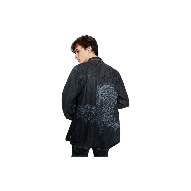 Lee Shirts Men Medium Dark Gray-2