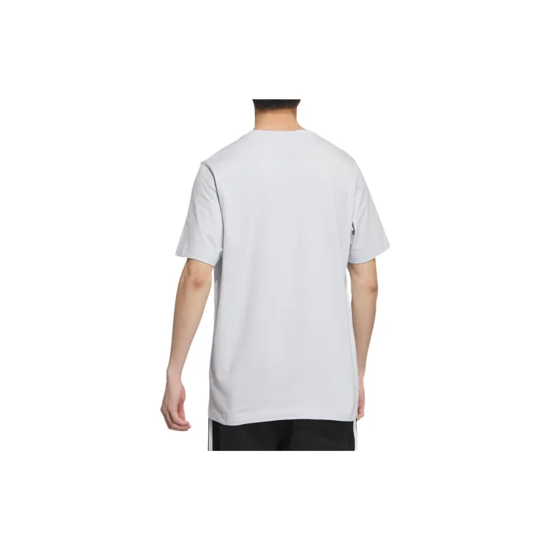 Adidas SS24 T Shirt Unisex Light Blue/White-2