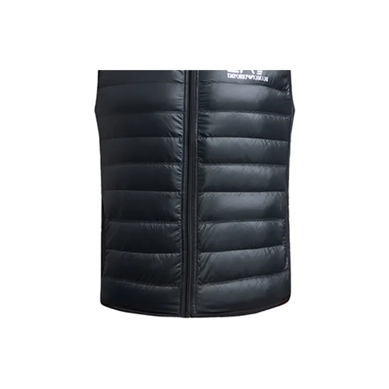 EMPORIO ARMANI Logo Printed Zipped Down Gilet-5