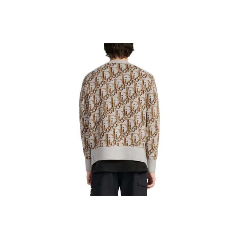 DIOR FW22 Sweater Men's Beige Brown-3