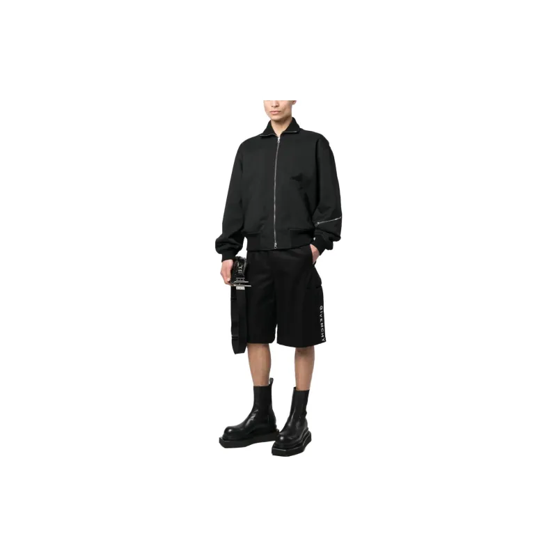 Givenchy Logo Tape Elastic Waist Shorts-1