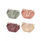 M1585-F Set-Comfort Cotton Split-Green+Pink+Plum Purple+Skin (4 Pack)
