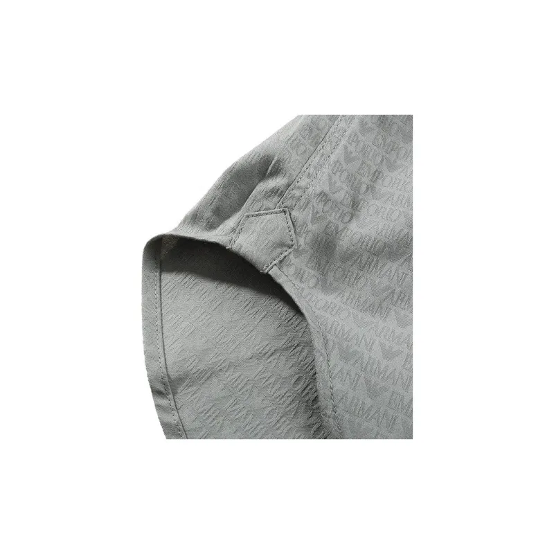 EMPORIO ARMANI SS24 Shirt Men's Gray Green-5