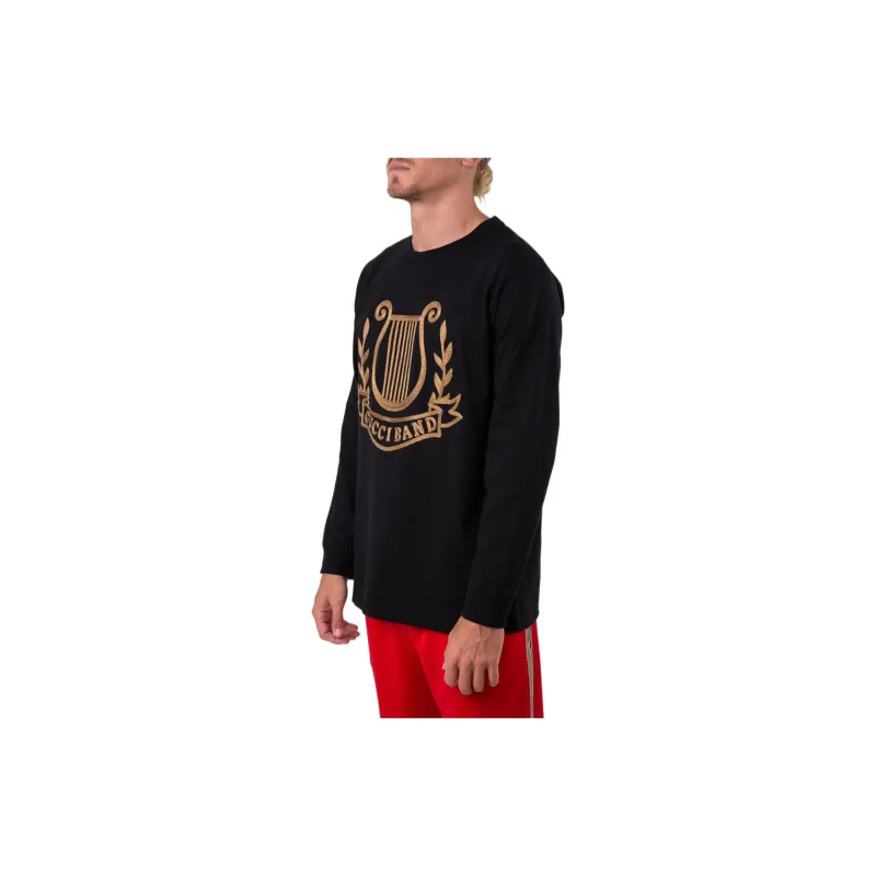 GUCCI Oversized T shirt With Lyre Pach-2