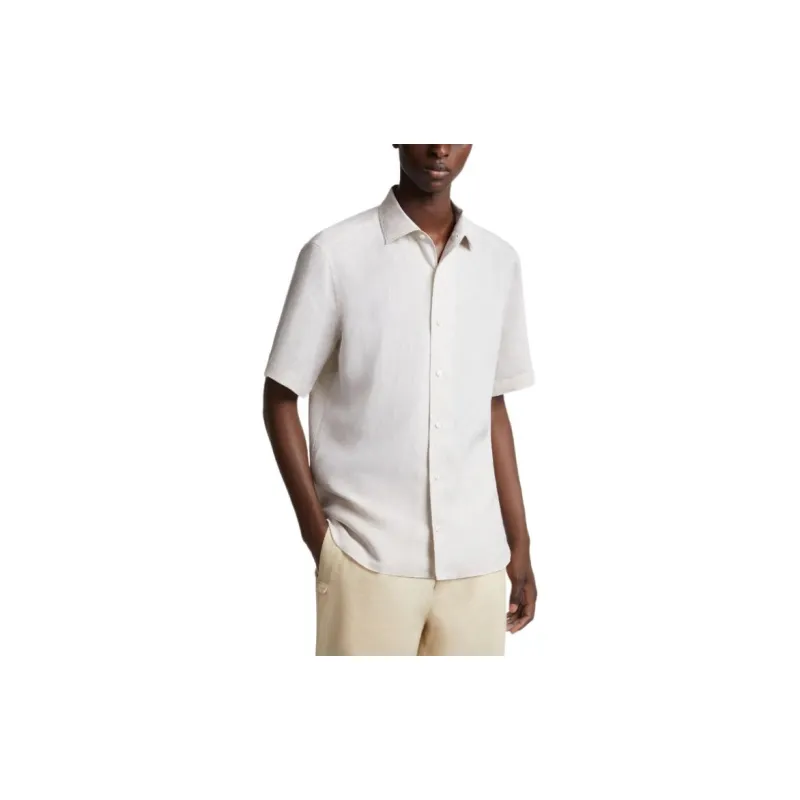 Ermenegildo Zegna Short sleeve Linen Shirt-2