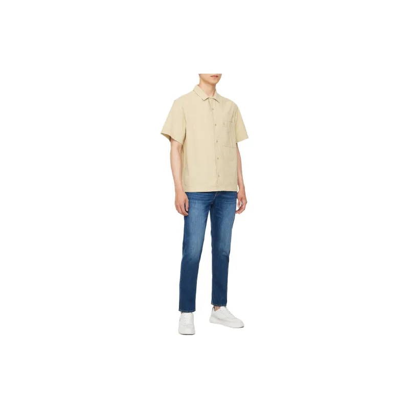 CALVIN KLEIN Shirt Men's Light Khaki-2