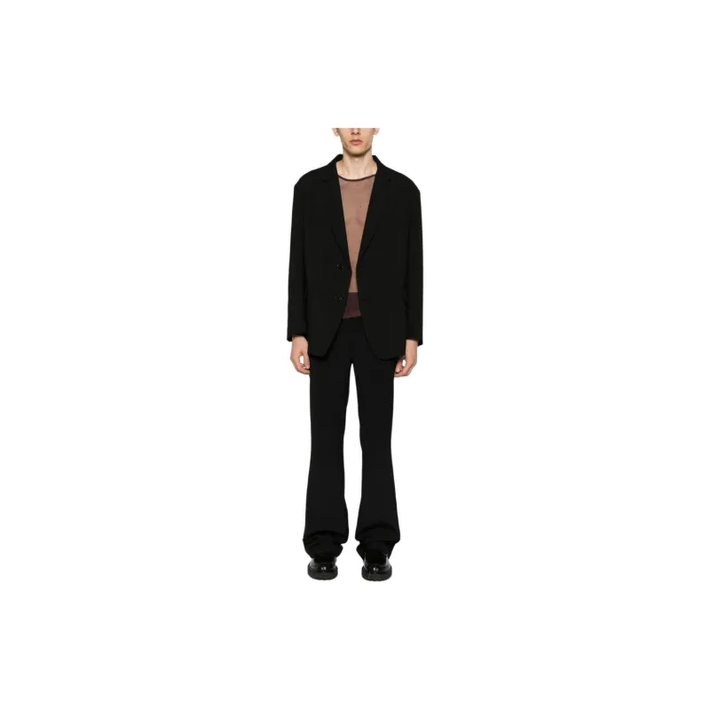 DRIES VAN NOTEN Plissé Silk Shirt-2
