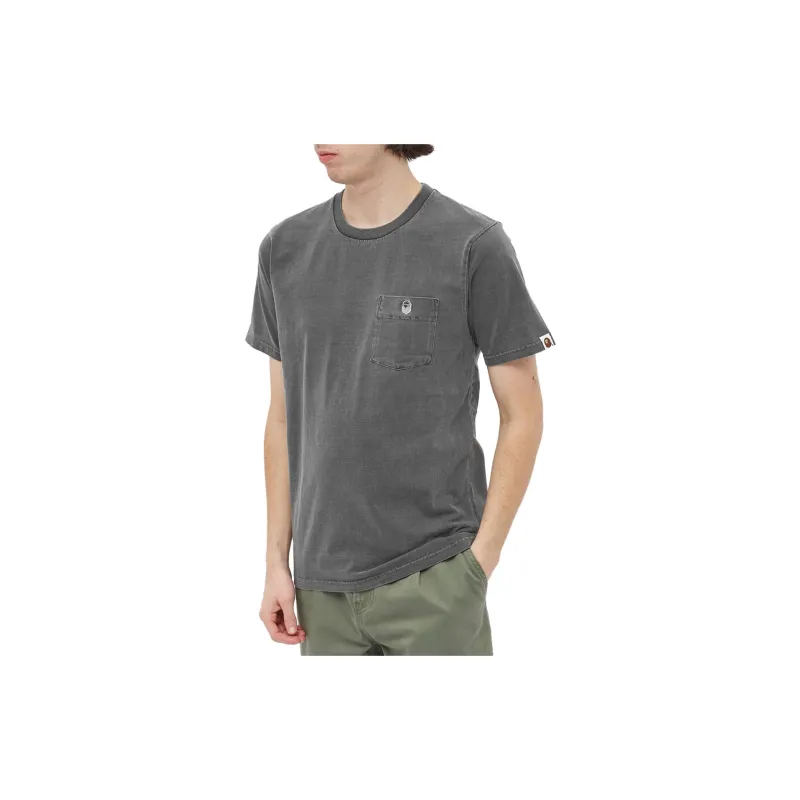 A BATHING APE T Shirts Unisex Gray-1