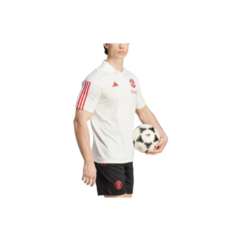 Adidas Manchester United Tiro 23 Polo Shirt Polo Shirt Men's White-3