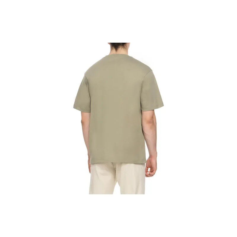 HUGO BOSS Crew Neck Casual Short Sleeved T Shirts Men's Khaki-4