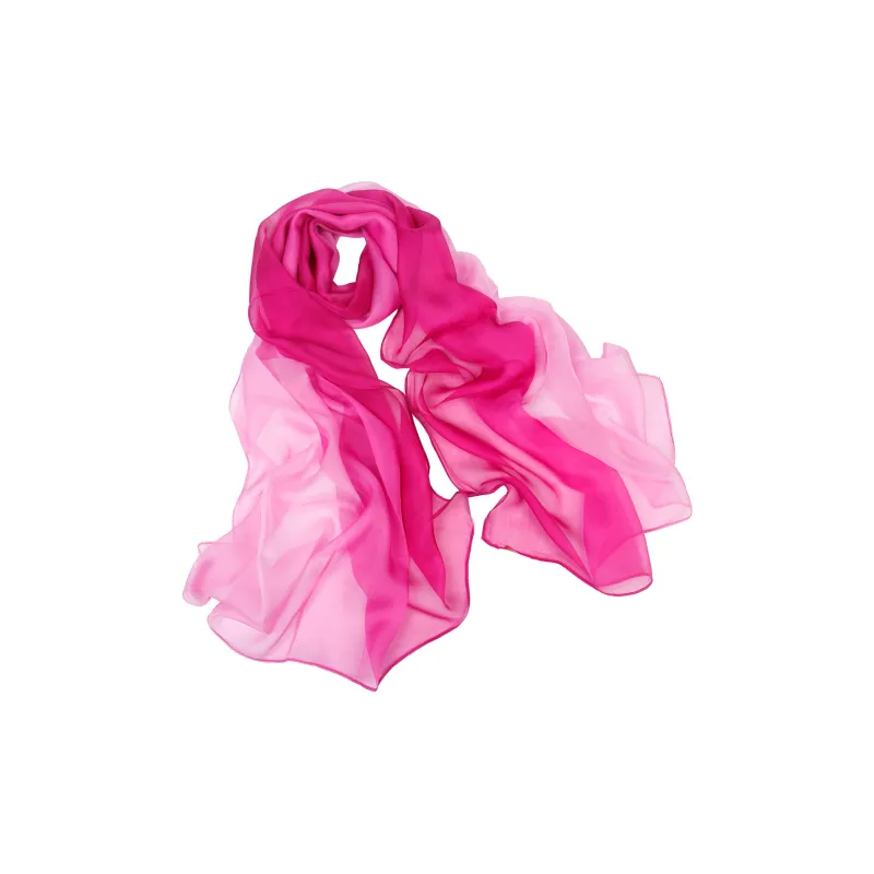 Shanghai Story 100% Mulberry Silk Silk Scarves Women's Dusty Pink Gradient Gift Box Set-37
