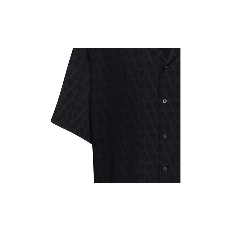Valentino Embroidered Silk Shirt-5