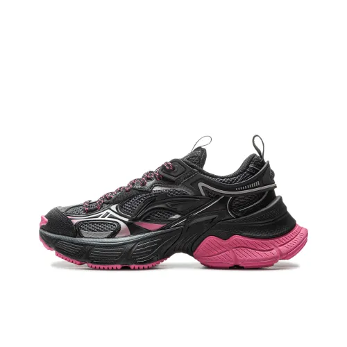 LINING Star Chunky Sneakers Women's Low Top Black