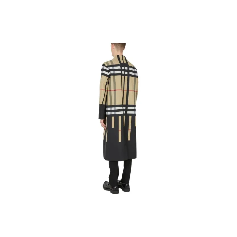 Burberry Sliced Check Nylon Car Coat-4