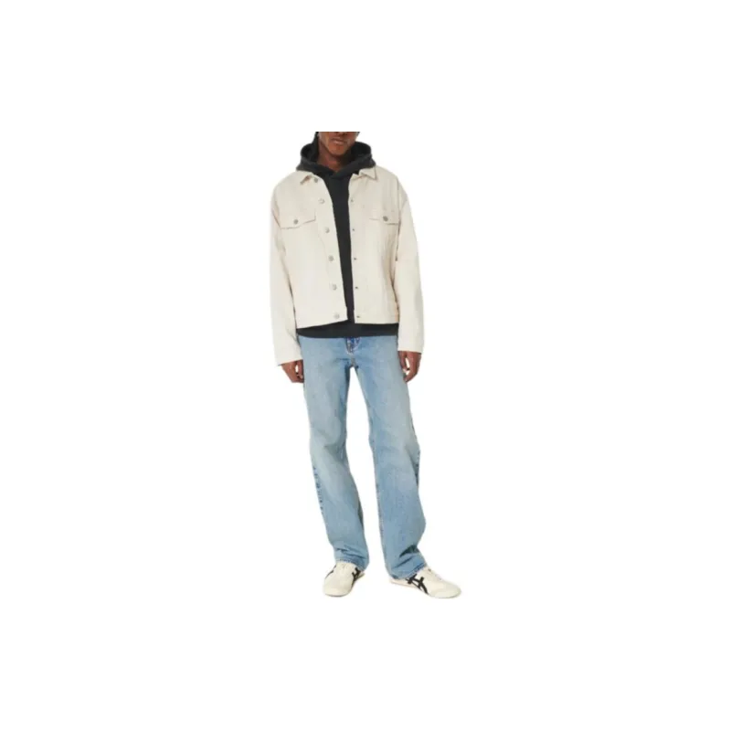Hollister Jackets Men Cream-1