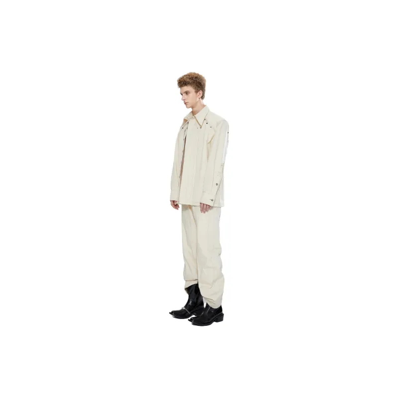 TIWILLTANG Casual Pants Men Four Flying Beige-3