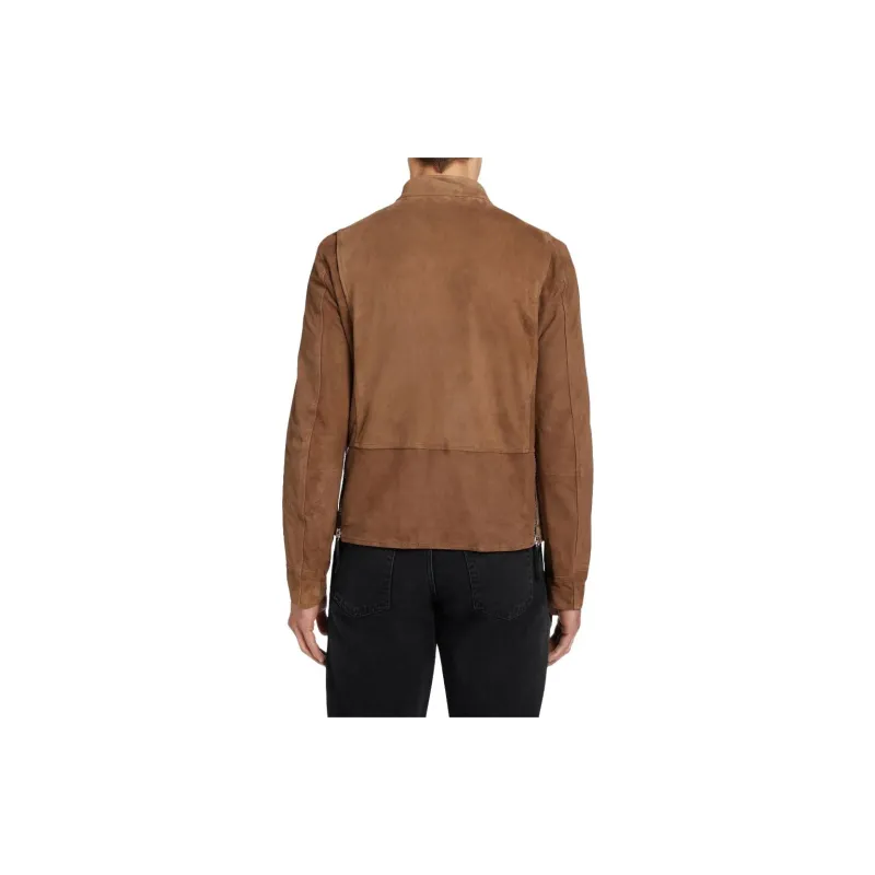 Giuseppe Zanotti Oscar Zip up Suede Jacket-3