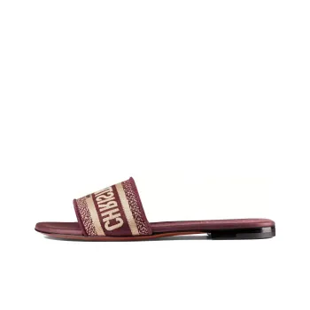 DIOR Dway Slide Slippers Women's Red