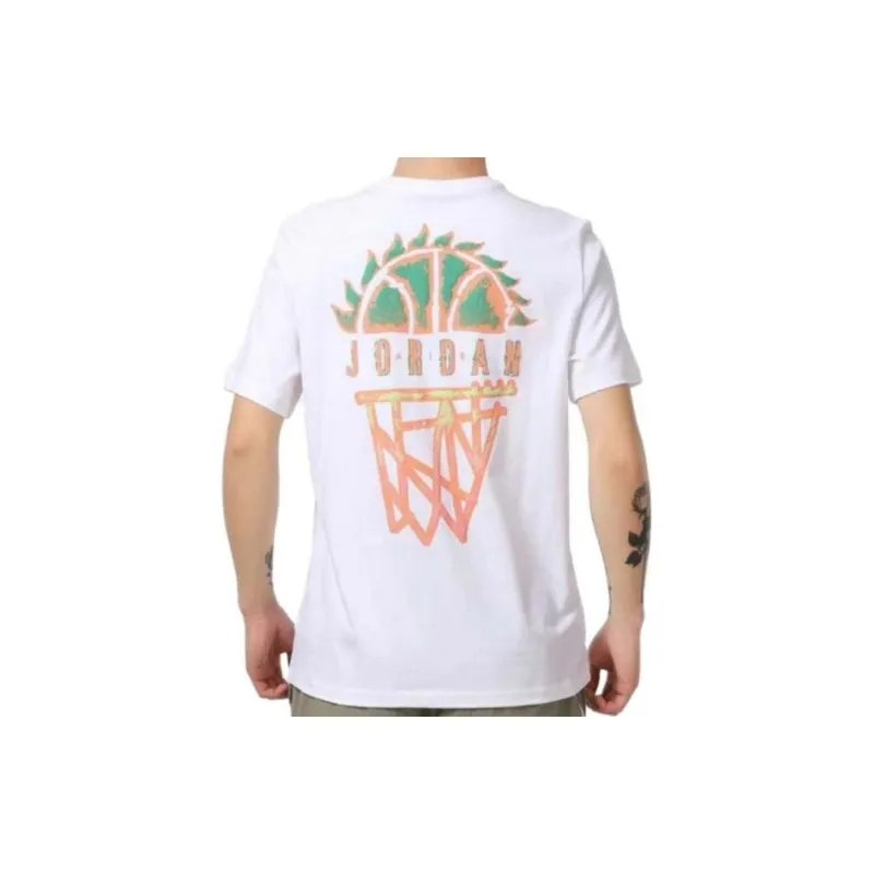Jordan Set-in Sleeve T-Shirt Men's White-3