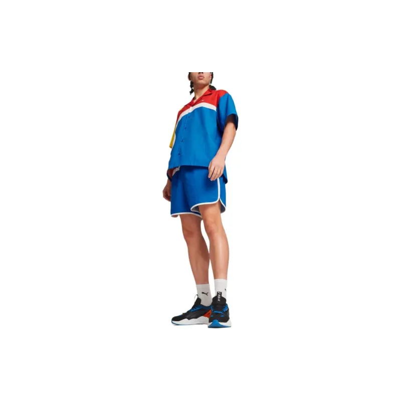 PUMA X Bmw M Motorsport Calder Men's Motorsport Woven Shorts-4