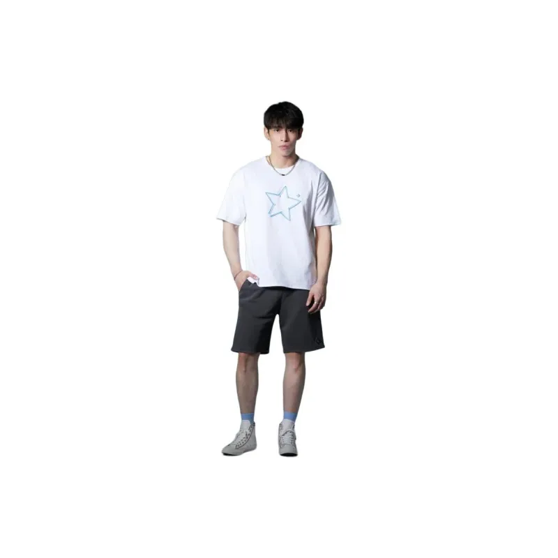 Converse SS23 Set in Sleeve T Shirt Unisex White-5