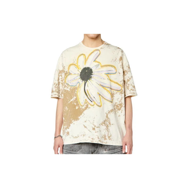 DIESEL T-Shirts Men Yellow-2