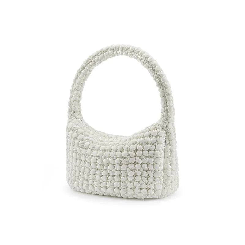 Soullight Water-Repellent Eco-Friendly Fabric Crossbody Bag Shoulder Bag Tote Shoulder Bag Large Size Unisex White-2