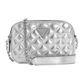 GUESS Artificial Leather Shoulder Bag Crossbody Bag Women's Silver