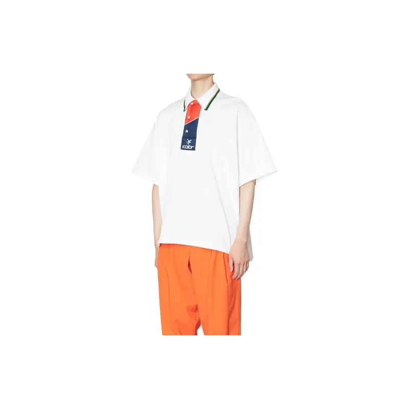 KOLOR Logo embroidered Polo Shirt-2