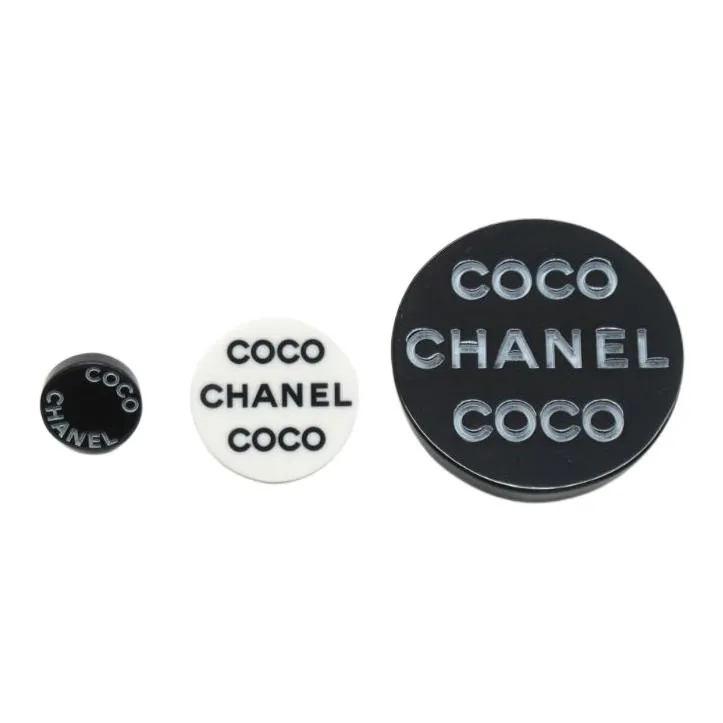 CHANEL Pre-Owned 1986-1988 Logo Three-piece Pins Set-2