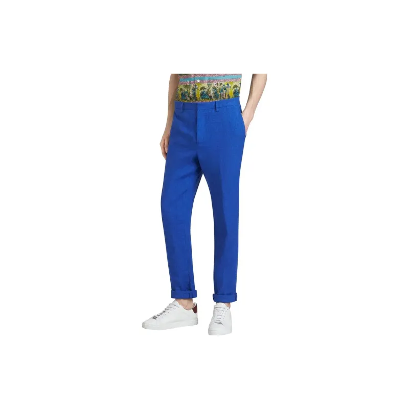 Burberry Casual Pants Men Purple Blue-3