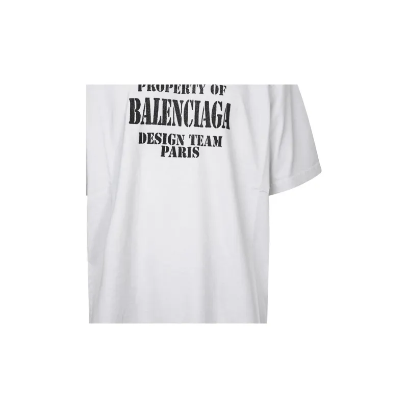 Balenciaga Property Large Fit Vintage T shirt-4