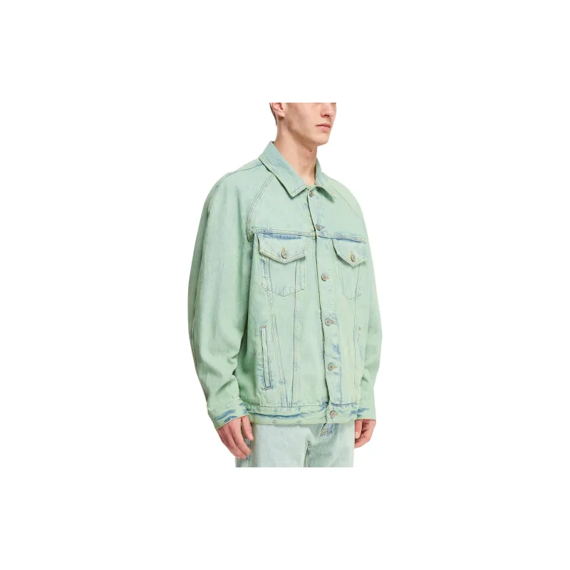 PALM ANGELS Overdyed Buttoned Denim Jacket-4