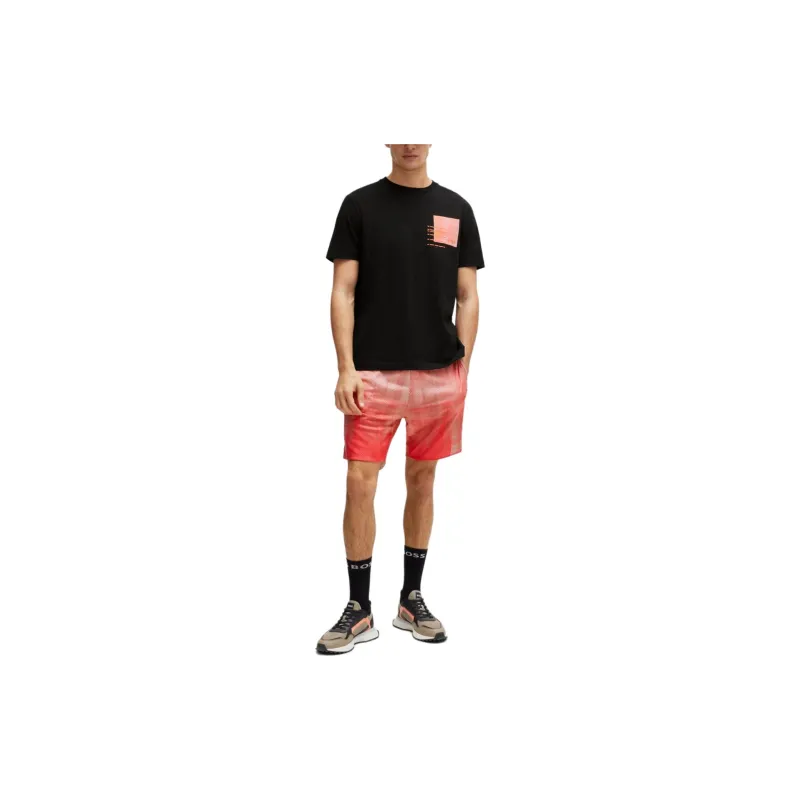 HUGO BOSS Graphic print Cotton blend T shirt-3
