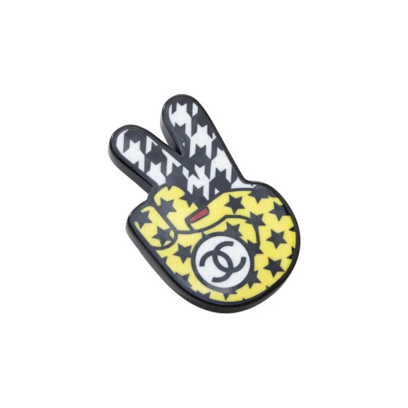 CHANEL 2016 Peace Sign Brooch-1