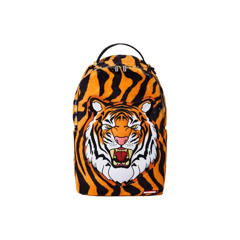 SPRAYGROUND Polyester Backpack Large Size Unisex Lake Green/Orange/Burgundy-4