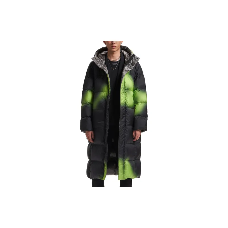 Kappa Down Jacket Unisex Fuzzy Omini Neon Green-5