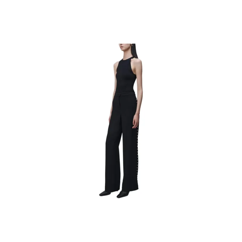 JONATHAN SIMKHAI Stud detail Wide leg Trousers-2