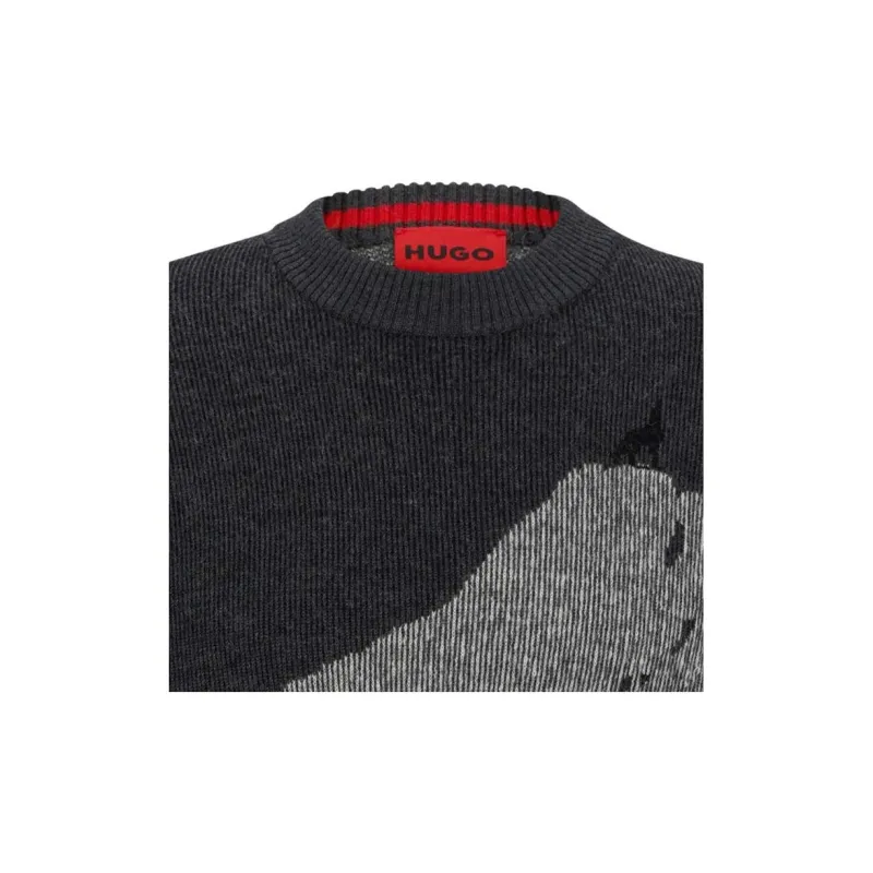 HUGO BOSS FW23 Sweater Men's Dark Gray-4