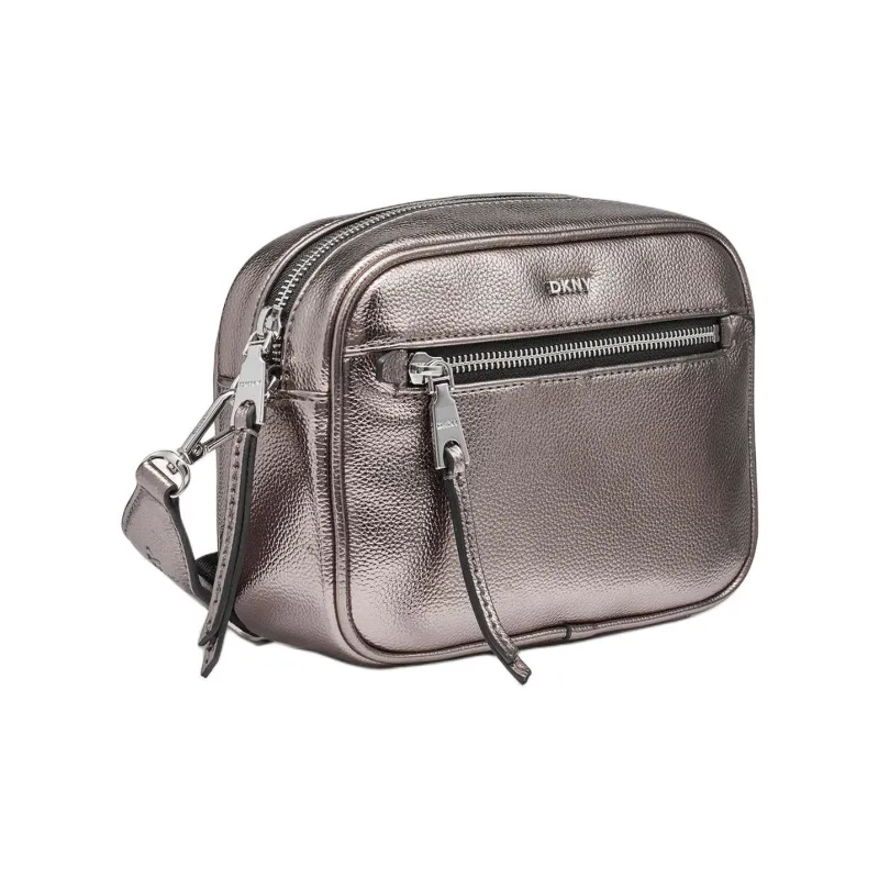 DKNY Artificial Leather Shoulder Bag Crossbody Bag Women's Gray-1
