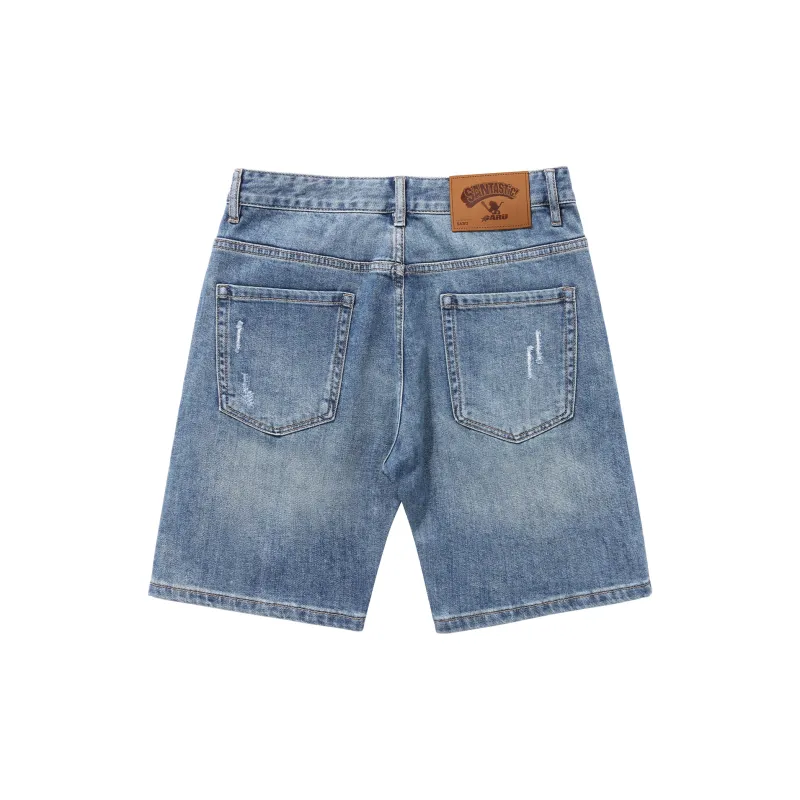 SANTASTIC Denim Shorts Men's Blue-1