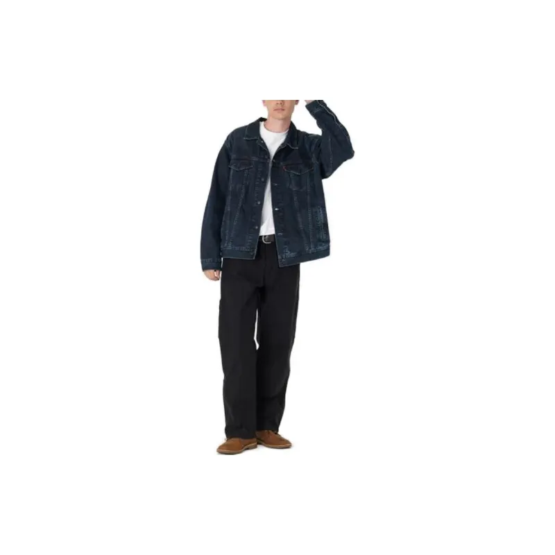 Levis Jackets Coats Men's Dark Blue-3