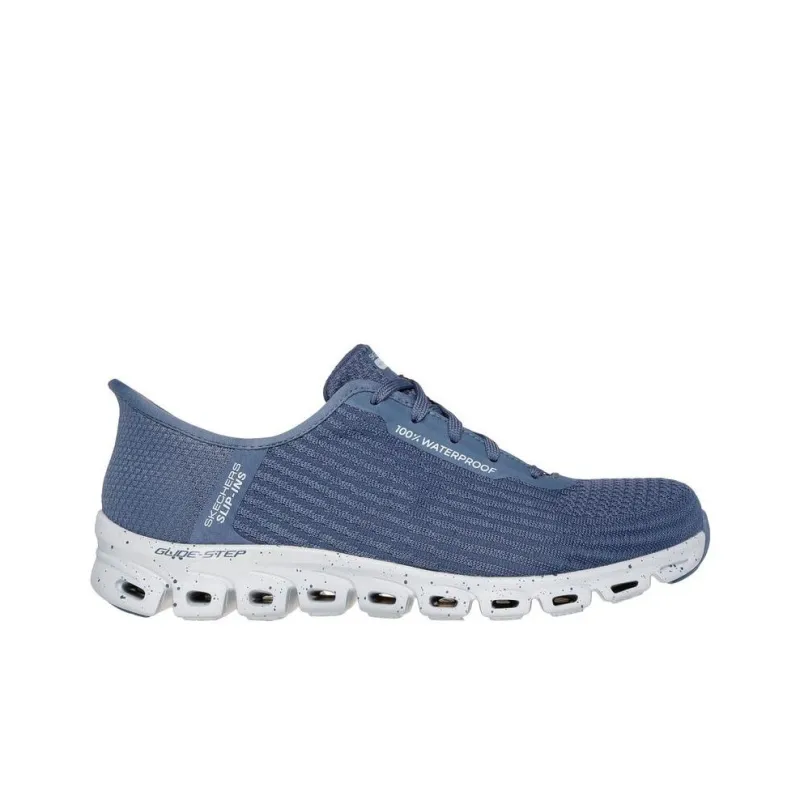 Skechers Glide Step Breathable Low Top Casual Shoes Women's Blue-1