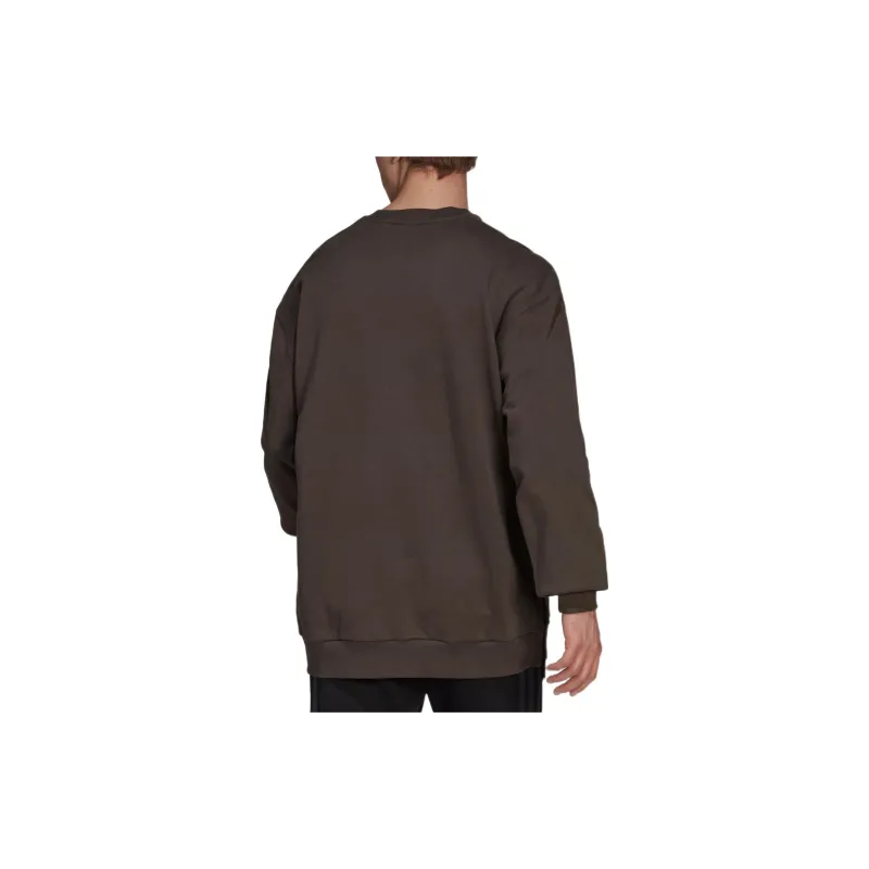 Adidas Sweatshirts Men Dark Gray Olive Green-1