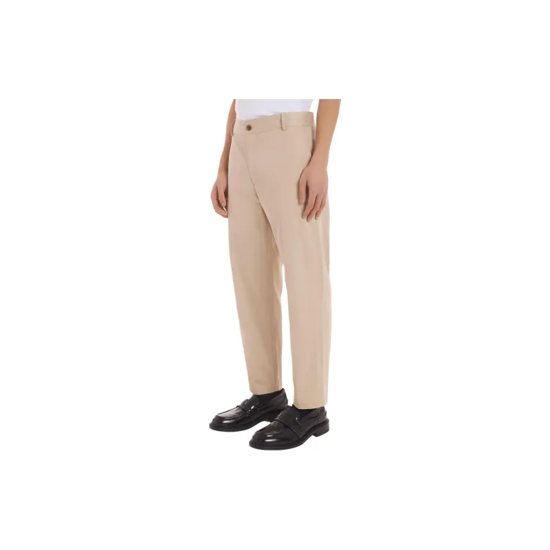 Maison Kitsune Logo Embroidered Straight Leg Trousers-4